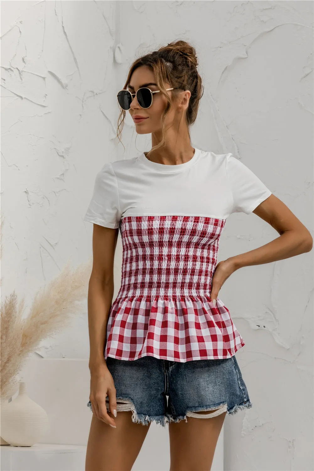 Julia Fashion - Tight Waist-line Spring Fall Top