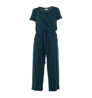 Jumpsuit met overslag decolleté | Froy & Dind jumpsuit Alba teal