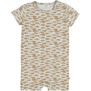 Jumpsuit SS - dusty dove fish