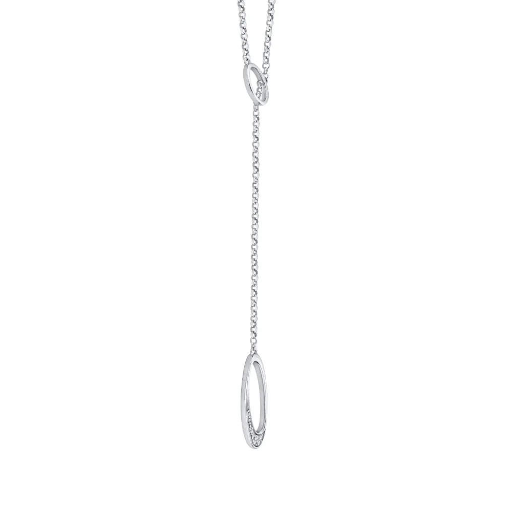KATARINA Diamond Accent Lariat Fashion Pendant Necklace