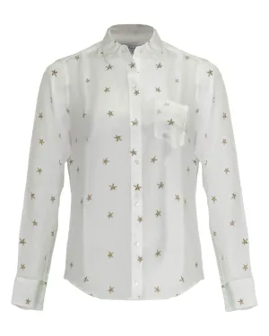 Kate Animal Start Button Down Blouse