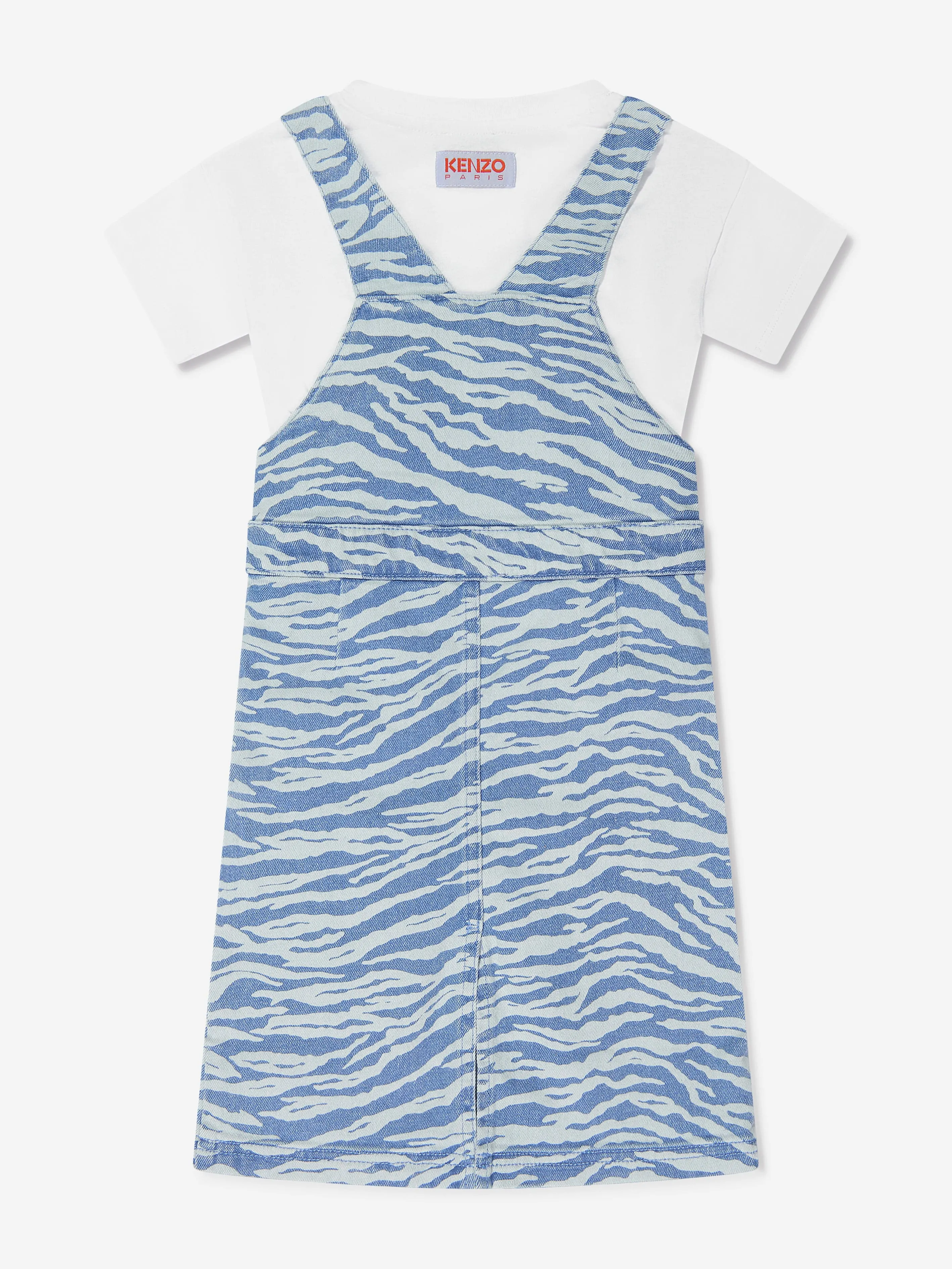 KENZO Girls Dress And T-Shirt Set in Blue