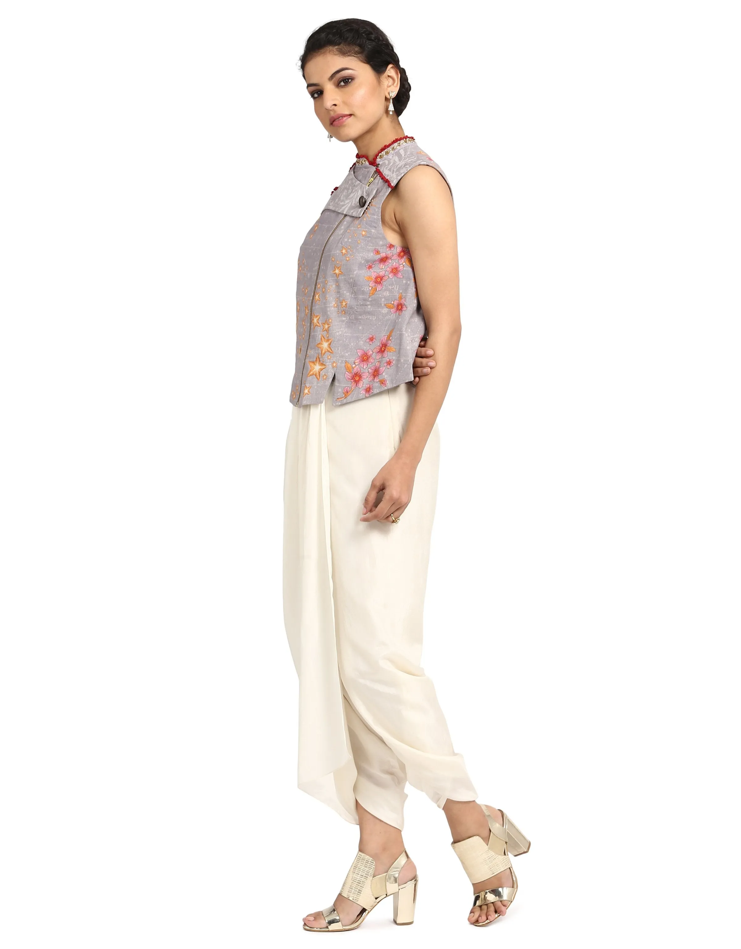 Khadi Gilet- Grey