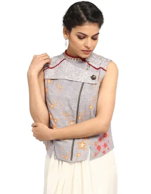 Khadi Gilet- Grey