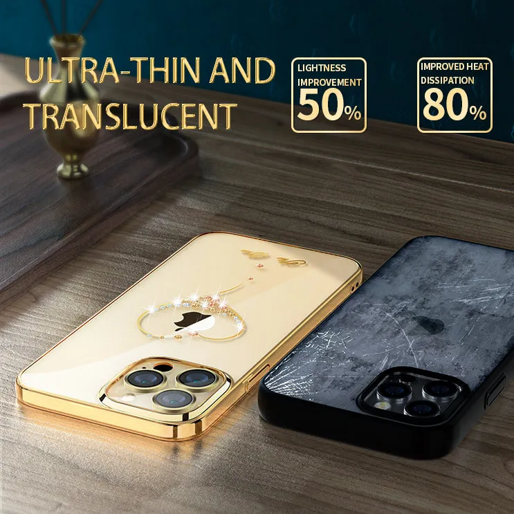 KINGXBAR Swarovski Crystal Clear Hard PC Case Cover for Apple iPhone 13 series