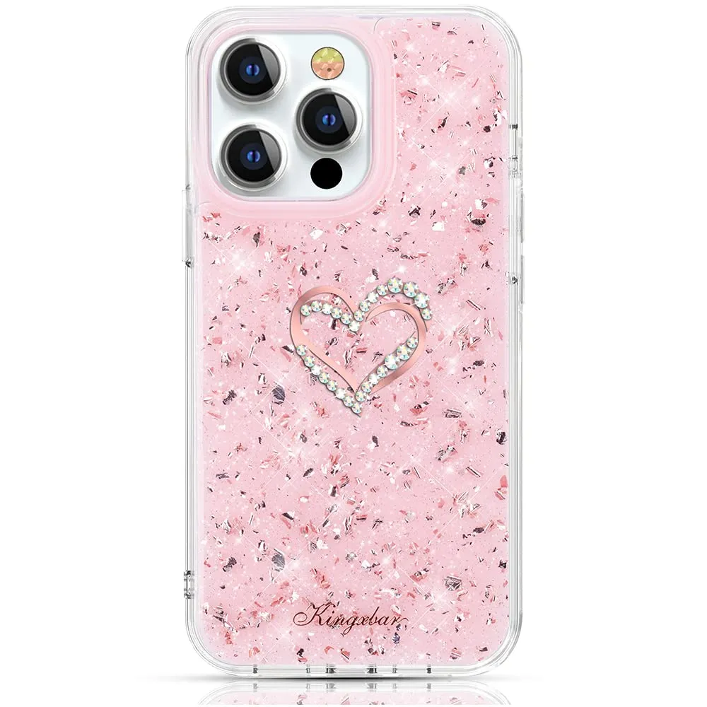 KINGXBAR Swarovski Crystal TPU PC Case Cover for Apple iPhone 13 series