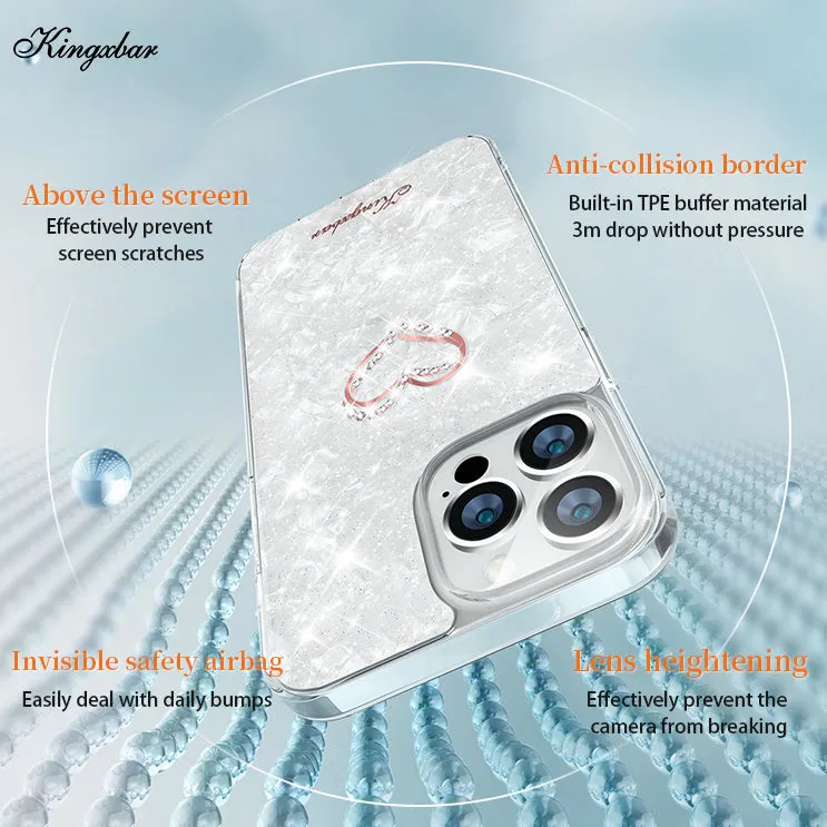 KINGXBAR Swarovski Crystal TPU PC Case Cover for Apple iPhone 13 series