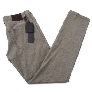 Kiton Slim Fit Five-Pocket Washed Wool Pants