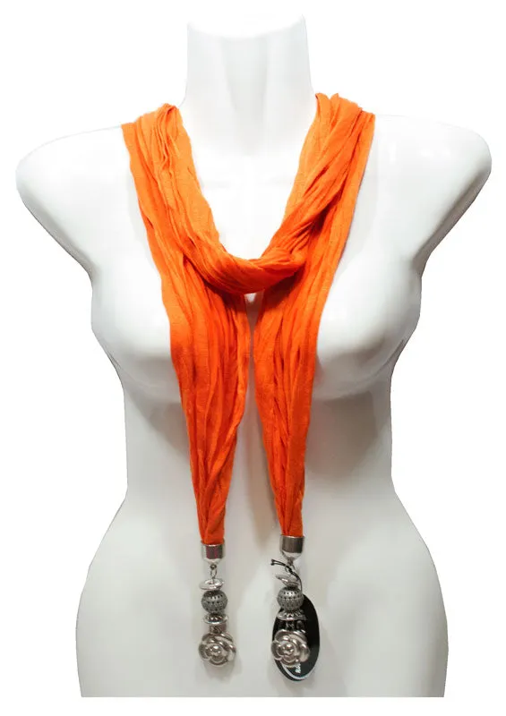 Ladies Flower Design Pendants Fashion Scarf Wholesale