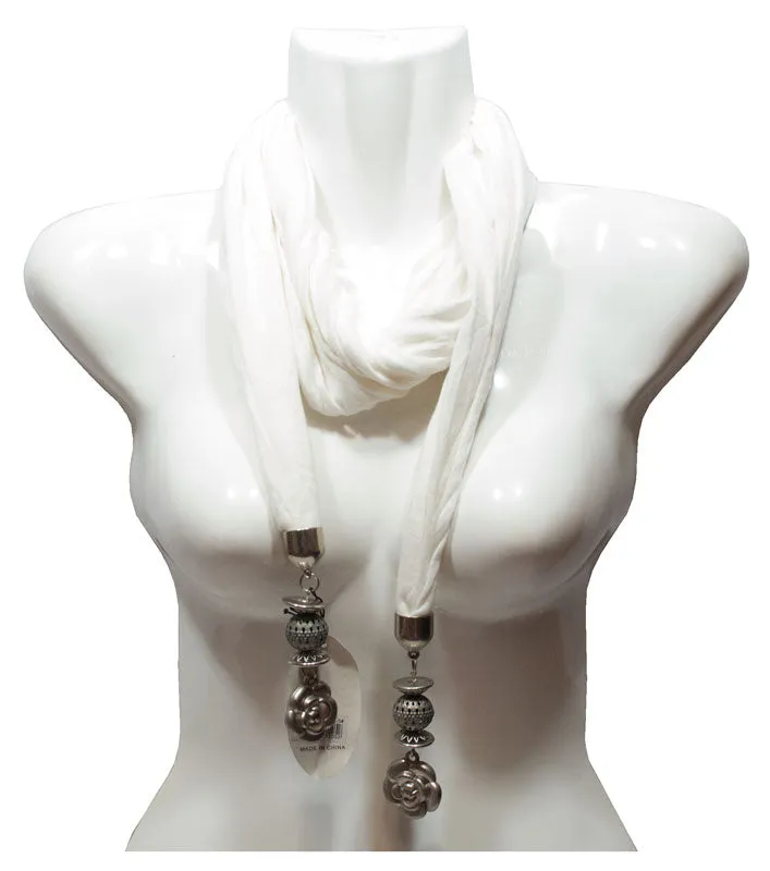 Ladies Flower Design Pendants Fashion Scarf Wholesale