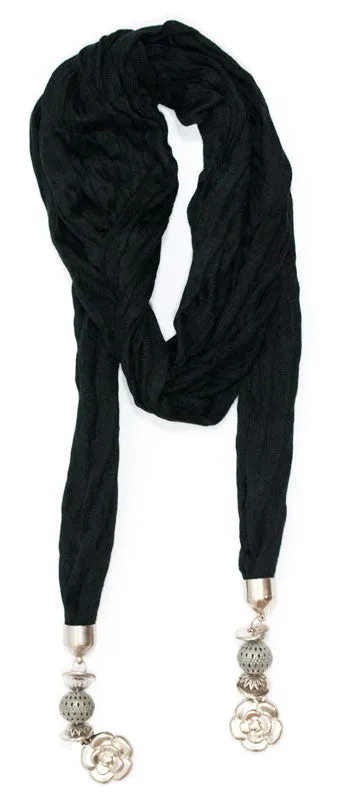 Ladies Flower Design Pendants Fashion Scarf Wholesale