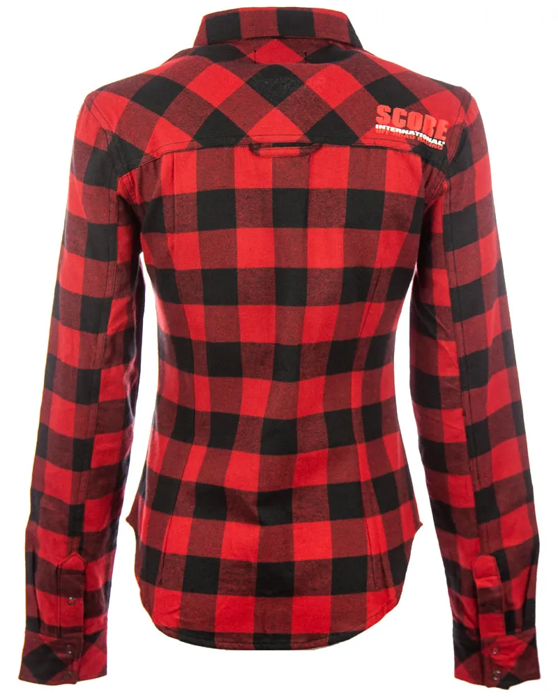 Ladies Long Sleeve Flannel Shirt