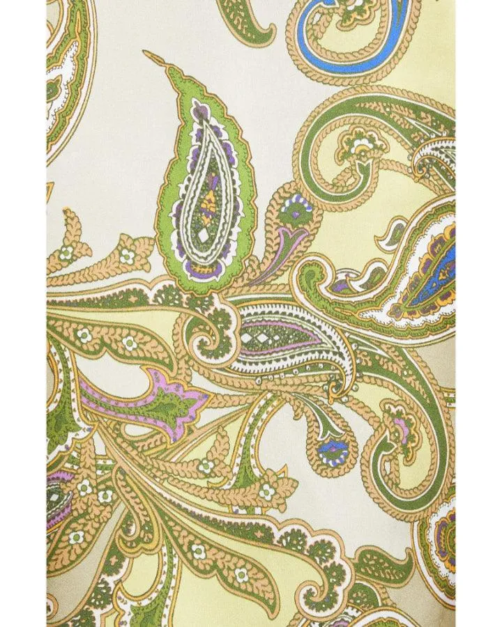 L'Agence Dani 3/4 Sleeve Paisley Print Blouse