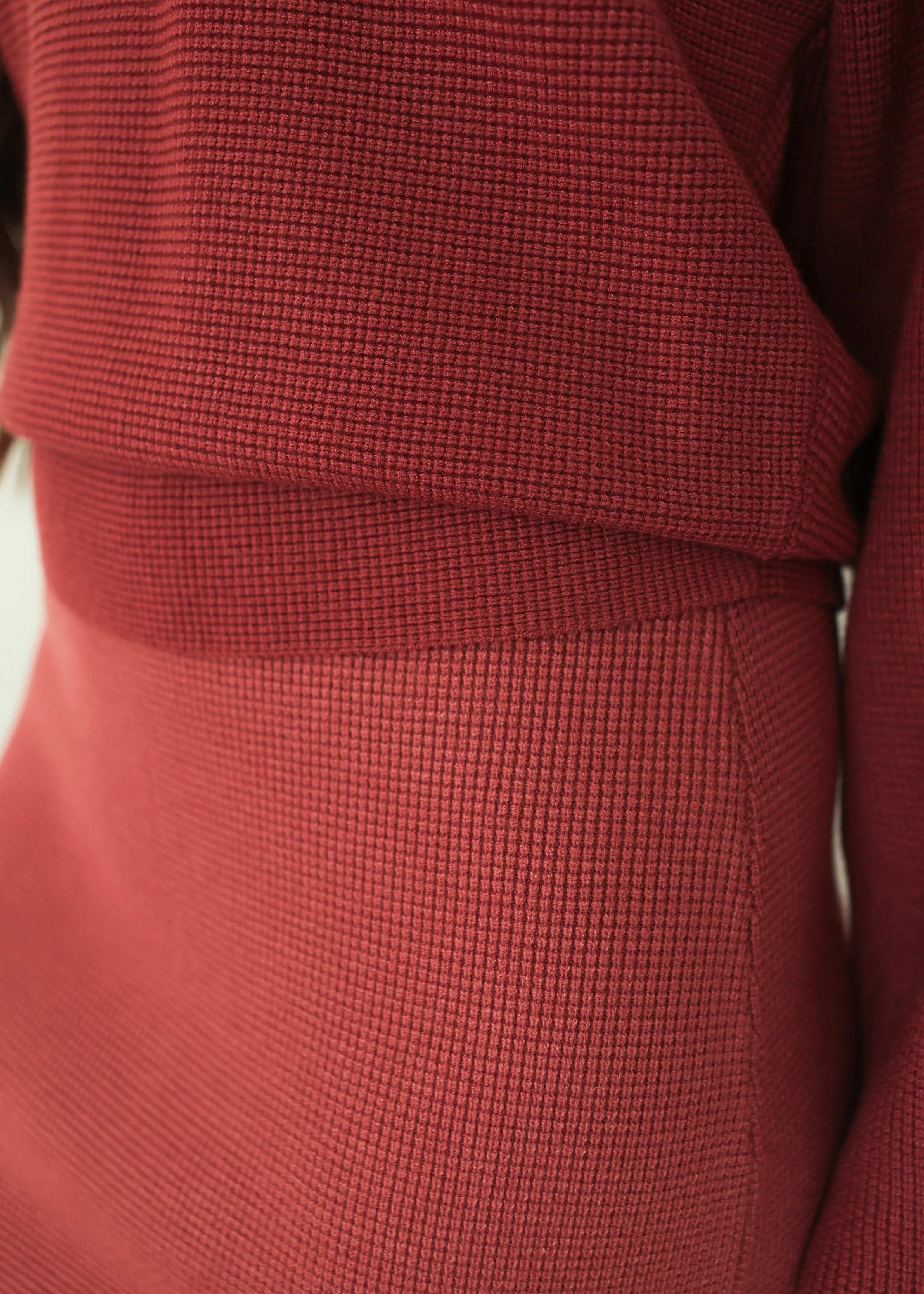 Last Time Brick Sweater Skirt