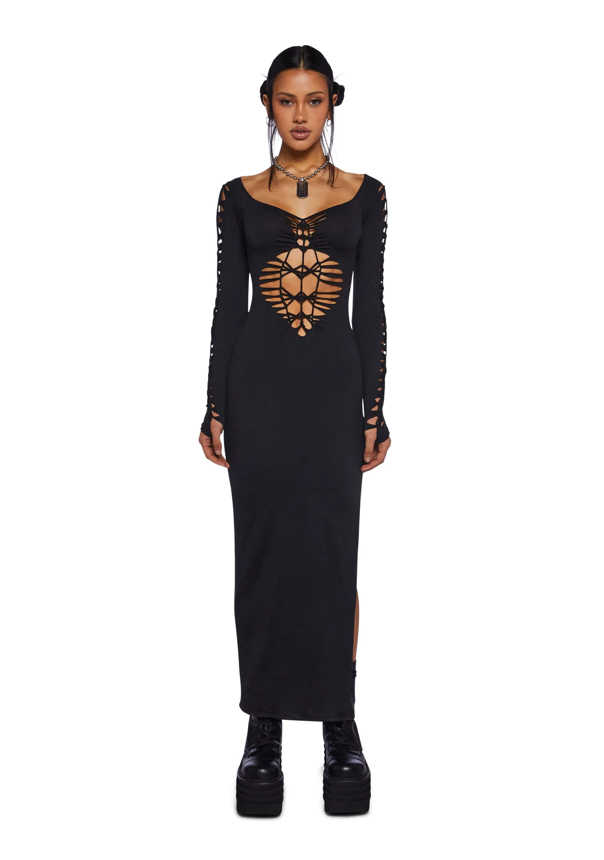 Late Night Slay Maxi Dress