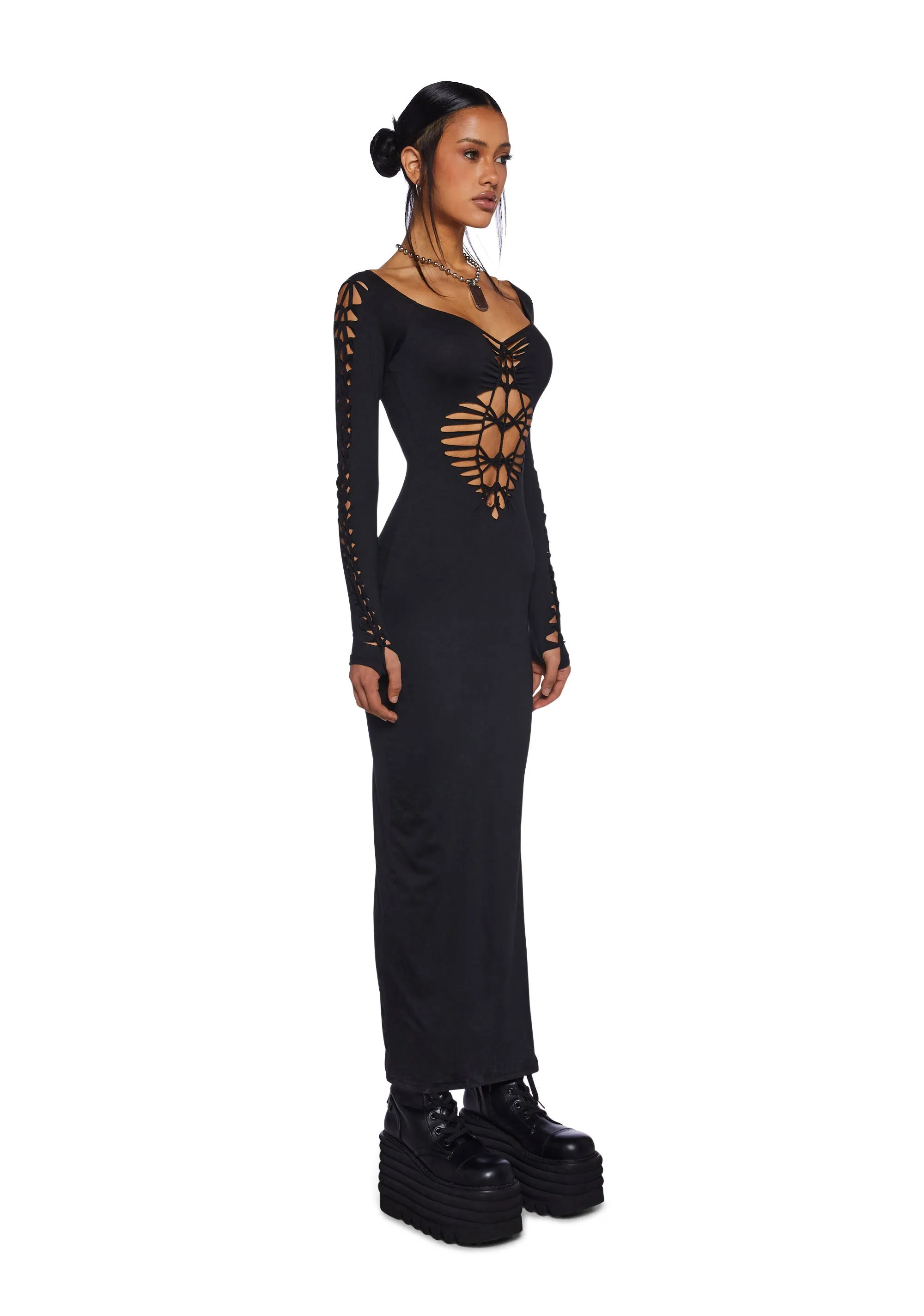 Late Night Slay Maxi Dress