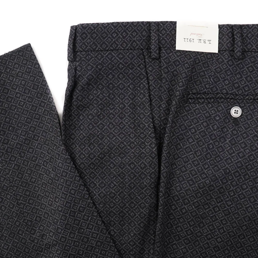 L.B.M. 1911 Diamond Jacquard Wool Pants