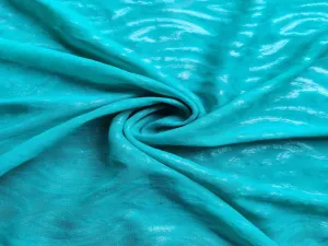 Light Blue Abstract Self Patterned Georgette Fabric