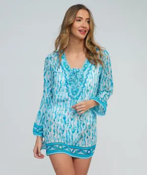 Light Blue Tunic Cover-up