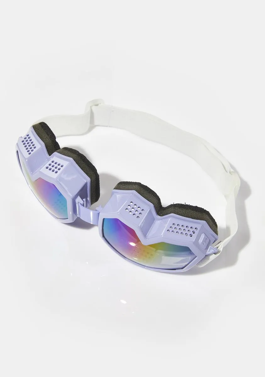 Lilac Heart Goggles