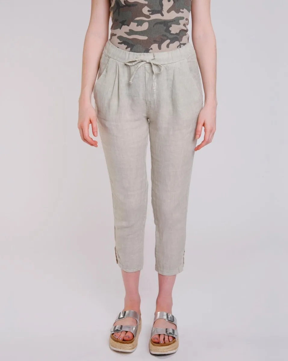 Linen Drawstring Pants