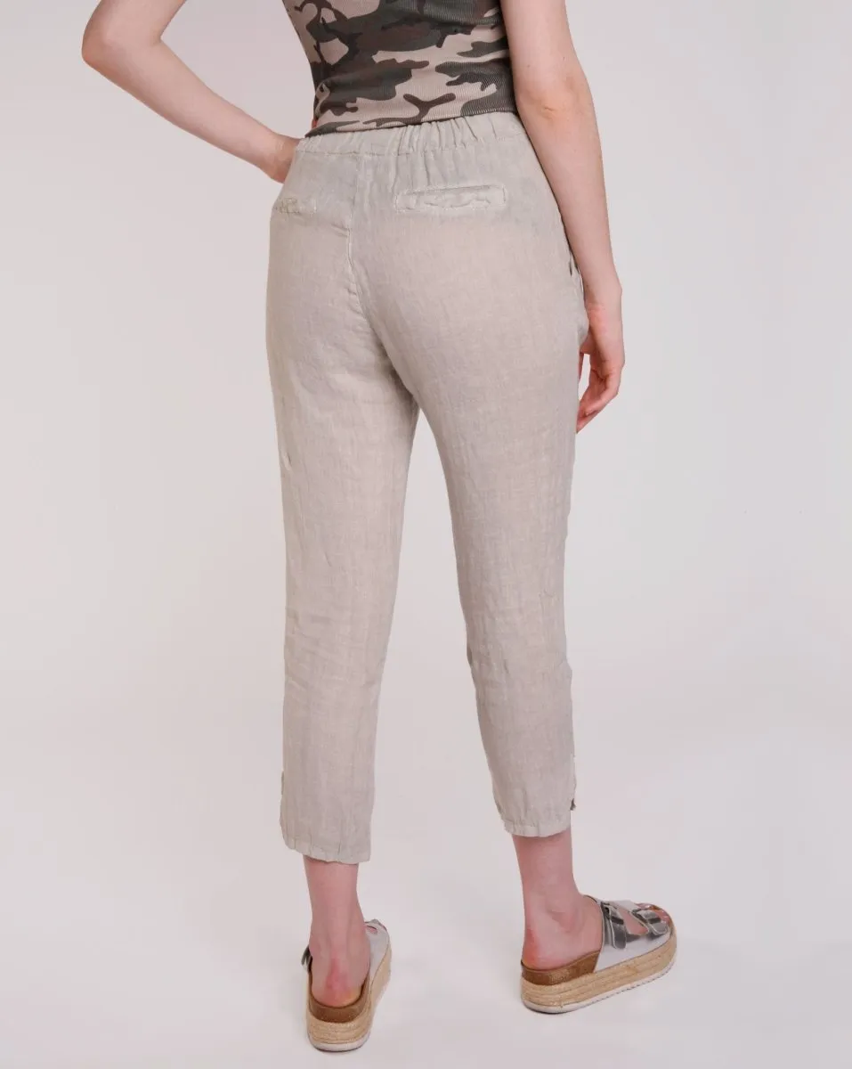 Linen Drawstring Pants