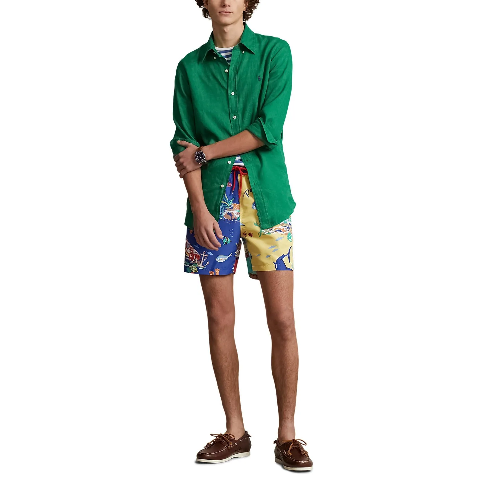 Linen Shirt - Athletic Green