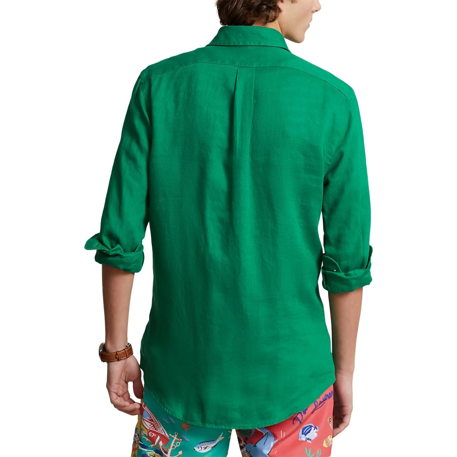 Linen Shirt - Athletic Green