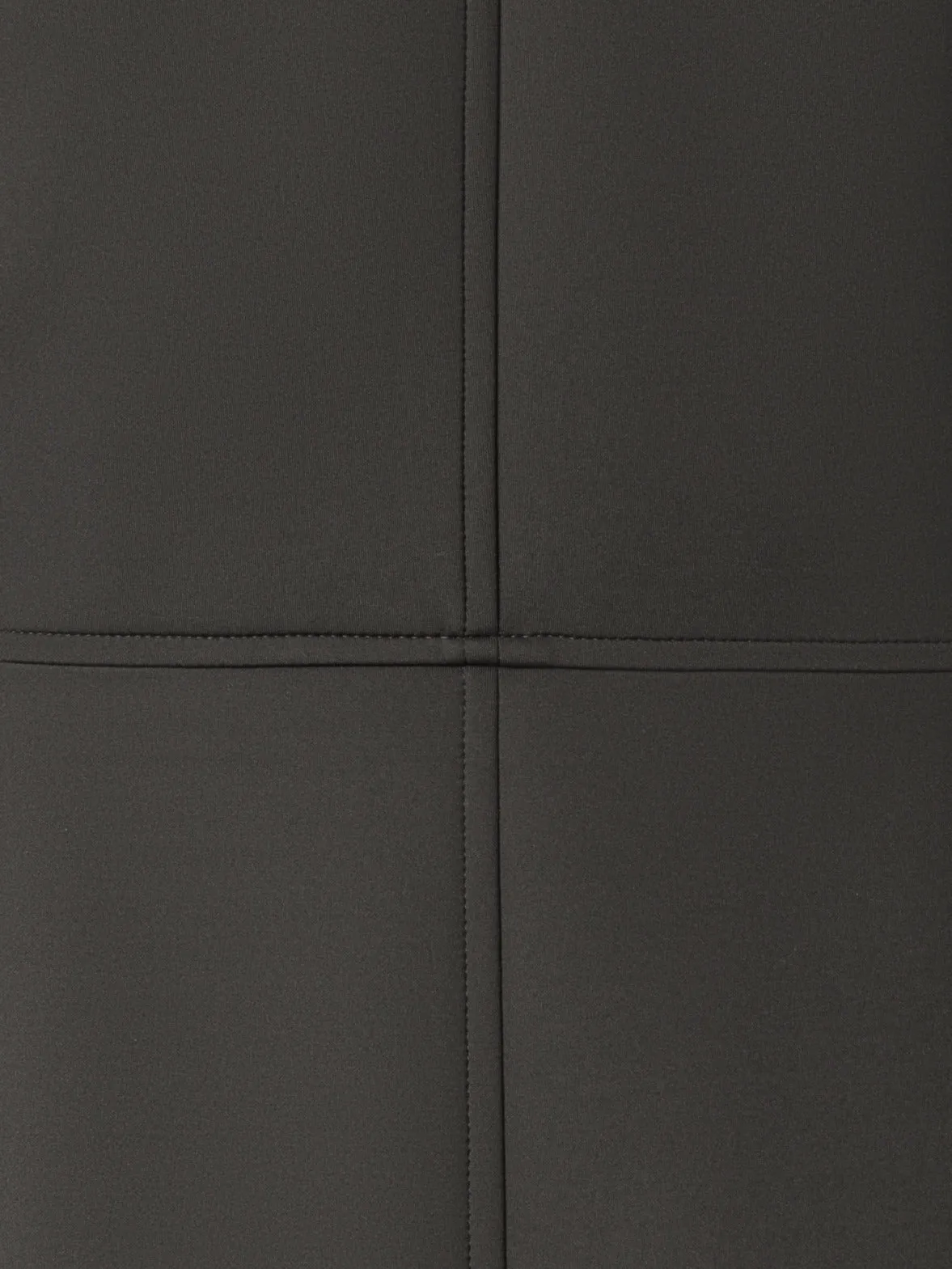 Long Neoprene Jacket with Stand Up Collar