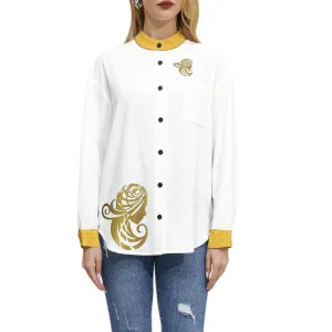 Long Sleeve Button Up Casual Shirt Top