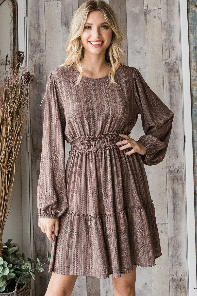 Long Sleeve Peasant Dress