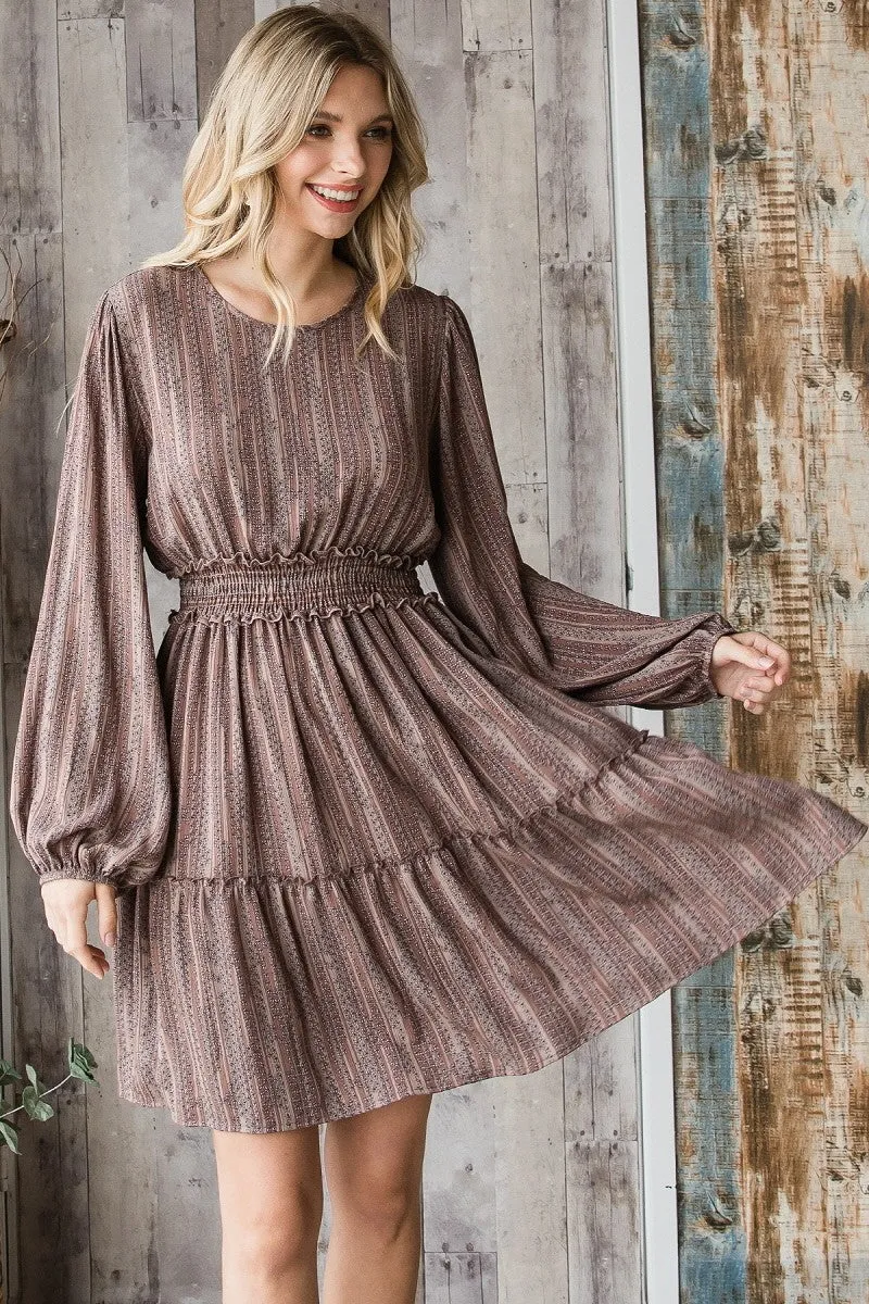 Long Sleeve Peasant Dress