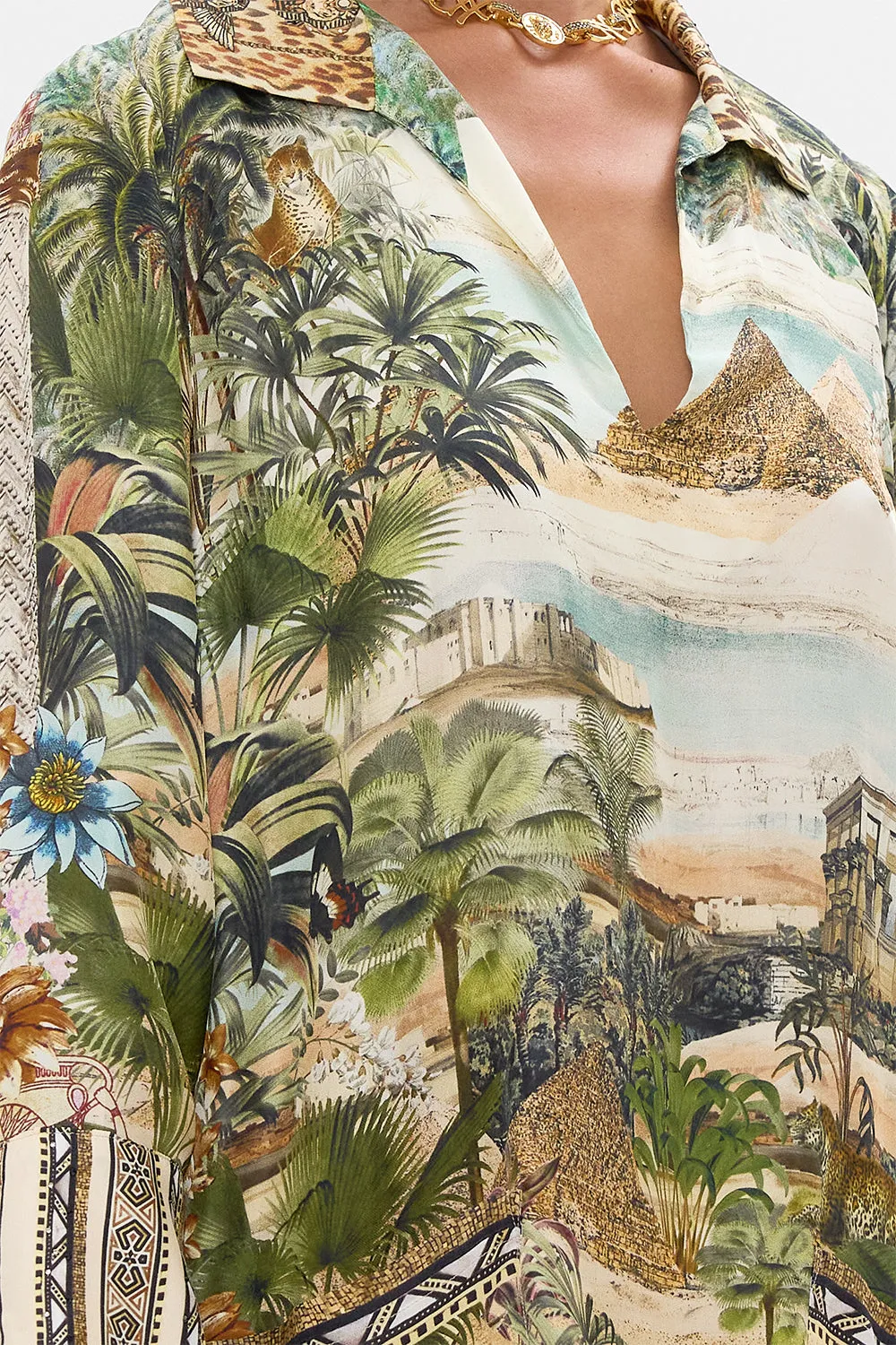 LONG SLEEVE TUNIC DRESS VIEWS OF THE VALLEY