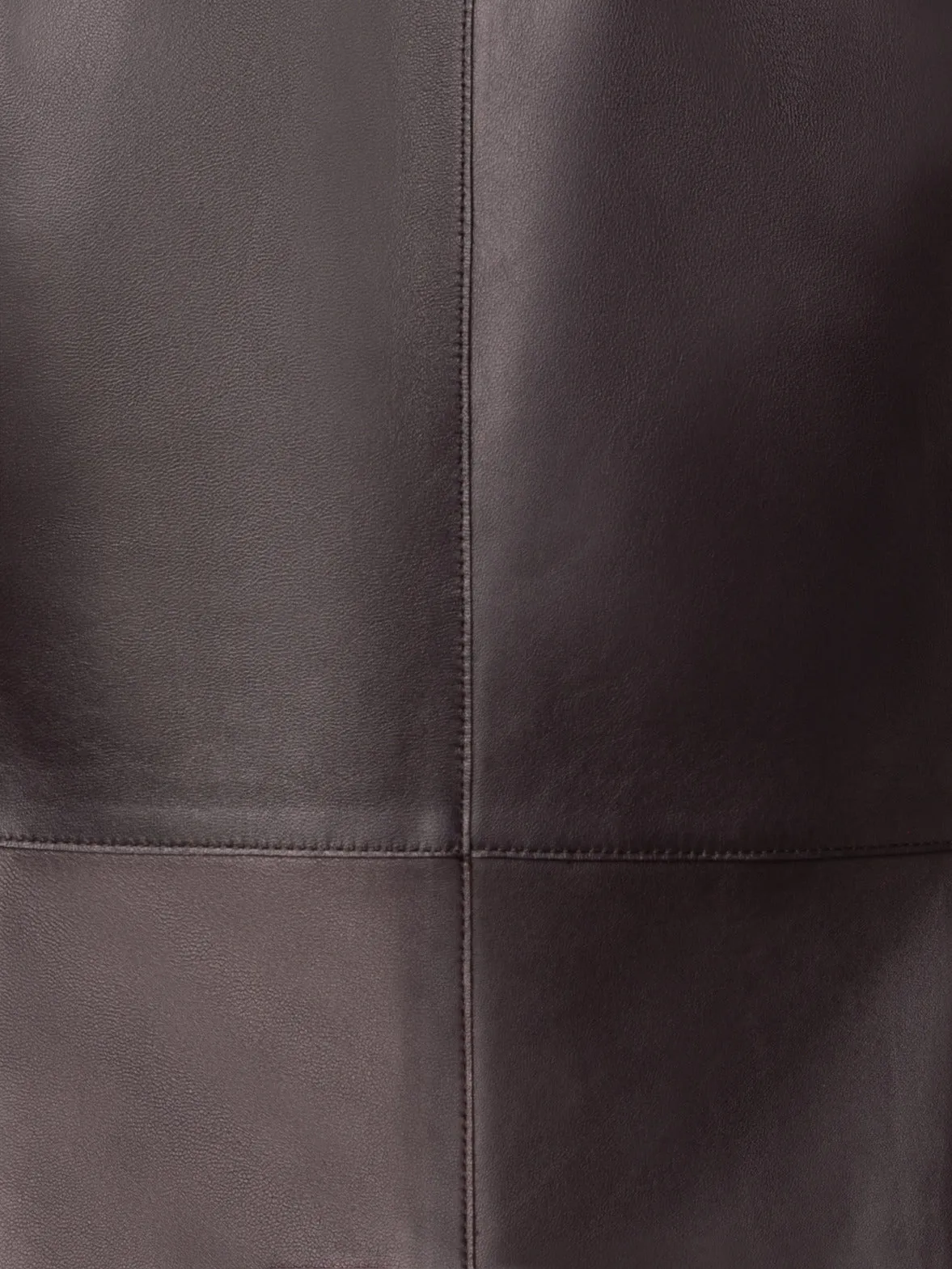 Long Tailored Leather Blazer Jacket