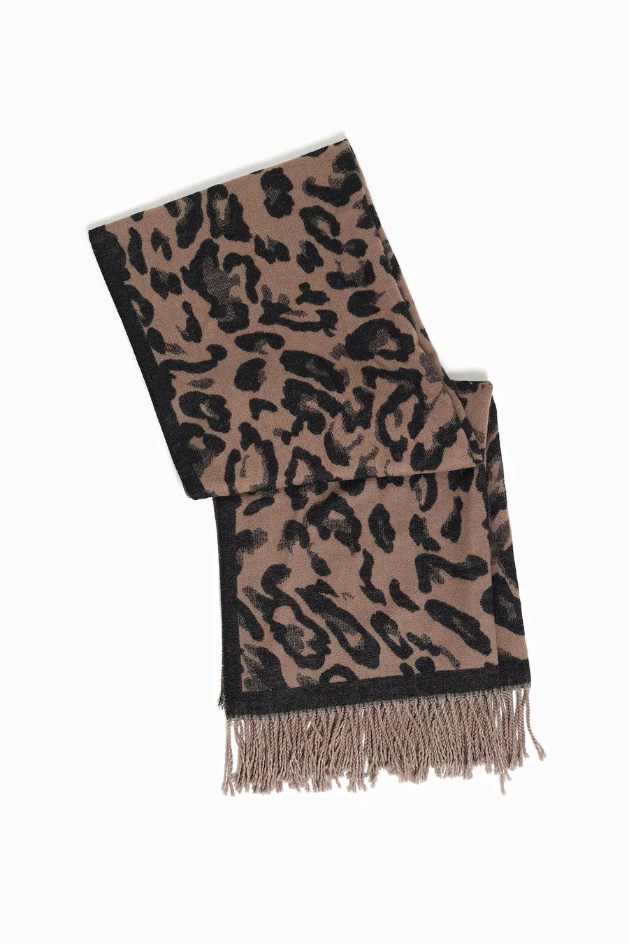 Look By M Reversible Leopard Print Scarf MSF3239