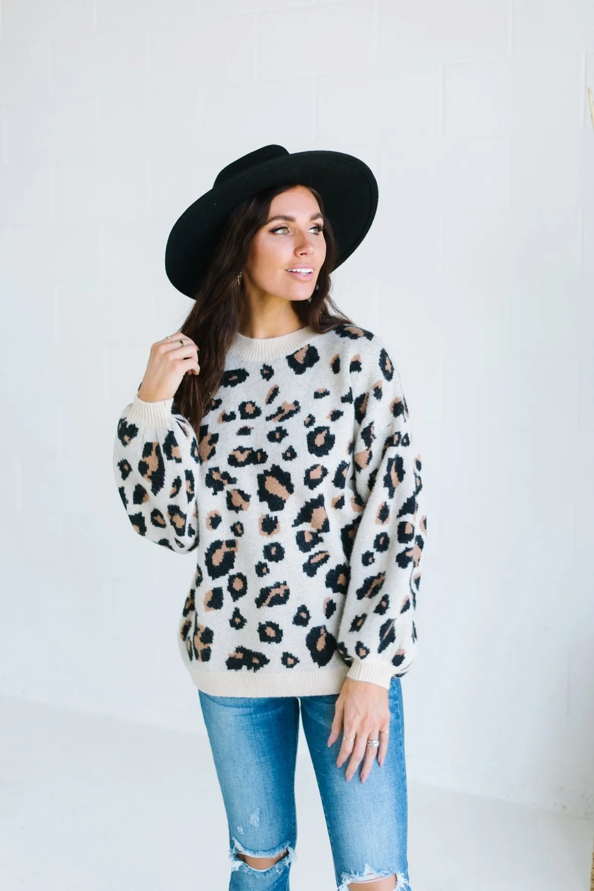 Lux Animal Print Sweater