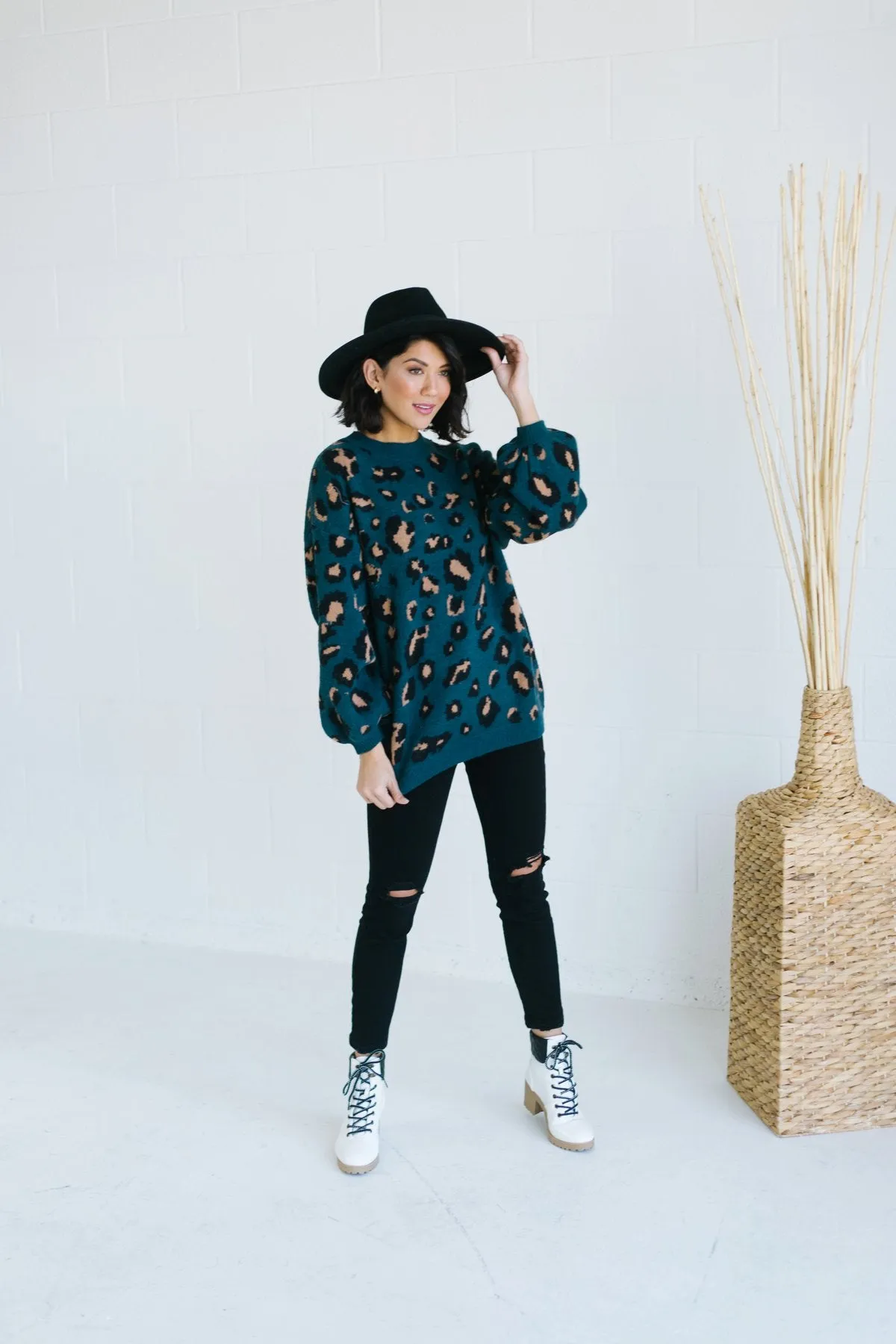 Lux Animal Print Sweater
