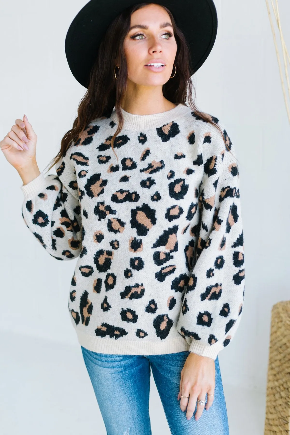Lux Animal Print Sweater