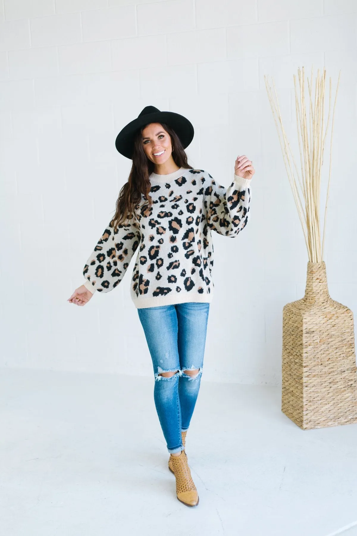 Lux Animal Print Sweater