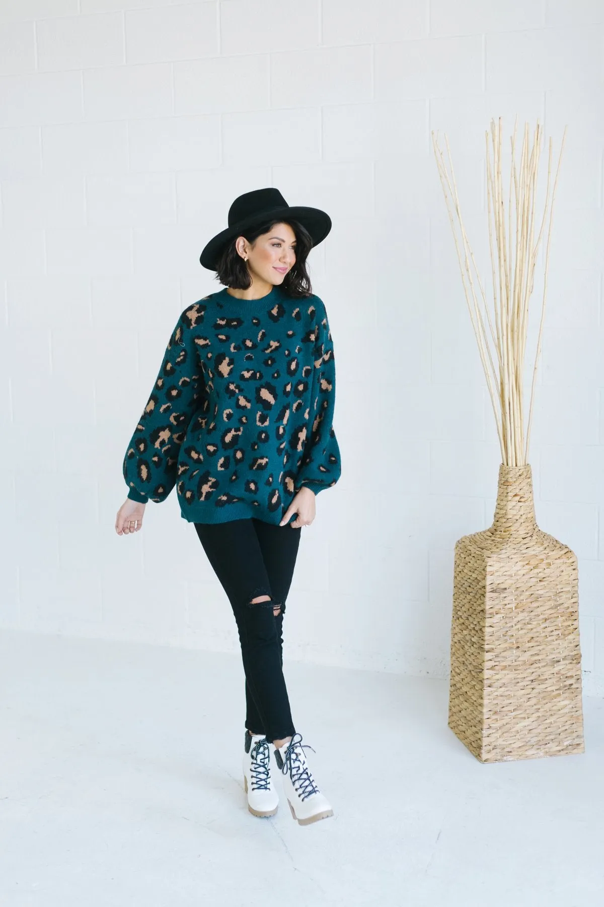 Lux Animal Print Sweater