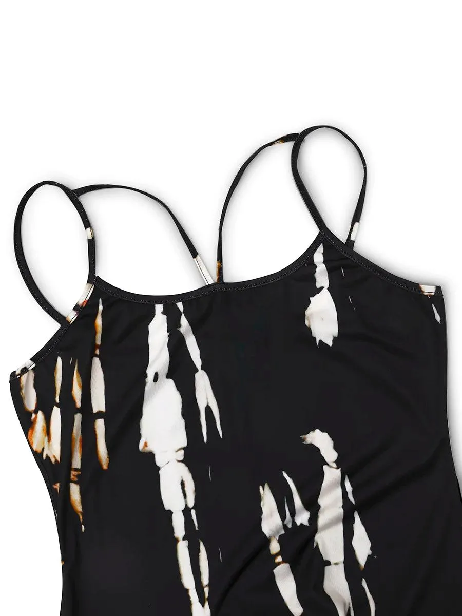 LW Plus Size Tie Dye Bodycon Cami Dress