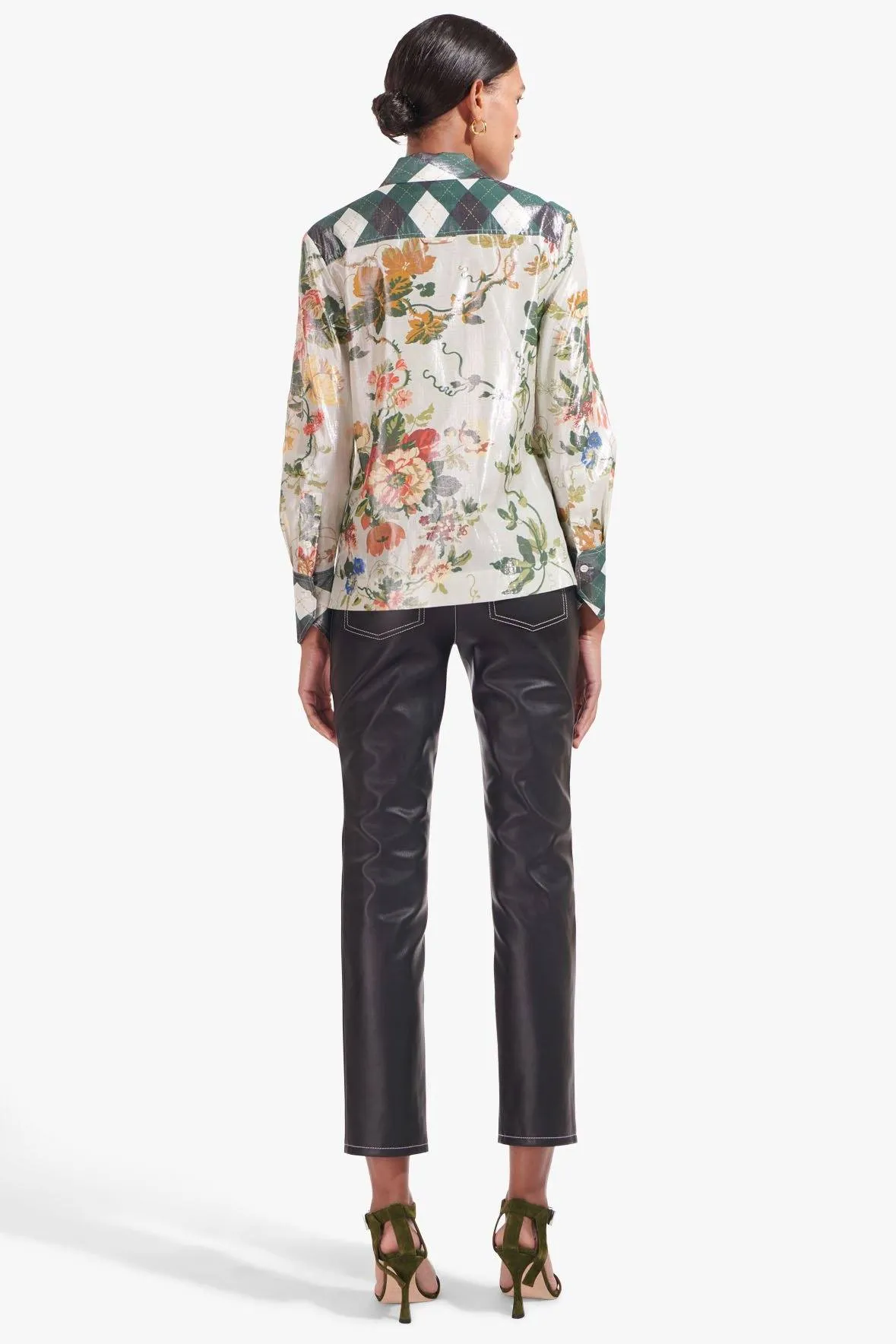 LYNN BLOUSE | LUREX MULTI SILVER
