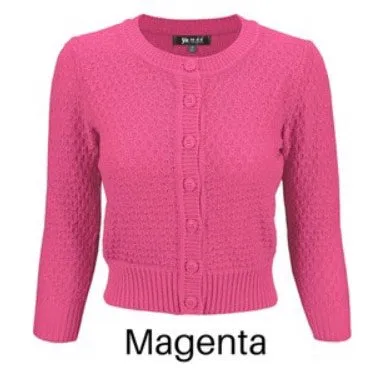 MAK Cropped Crew Neck Cardigan (Various Colours)