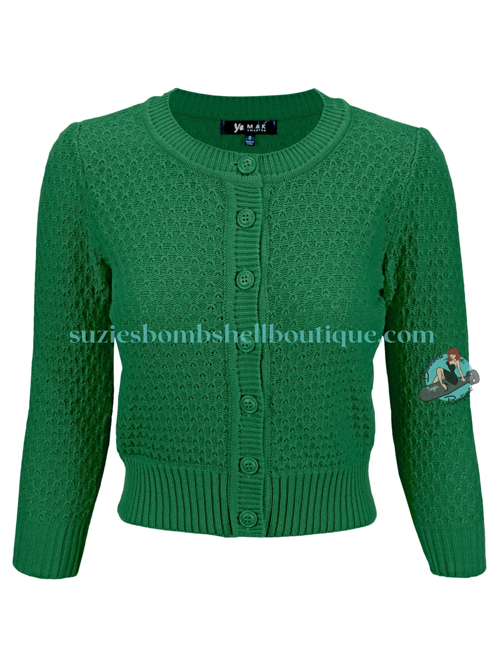 MAK Cropped Crew Neck Cardigan (Various Colours)