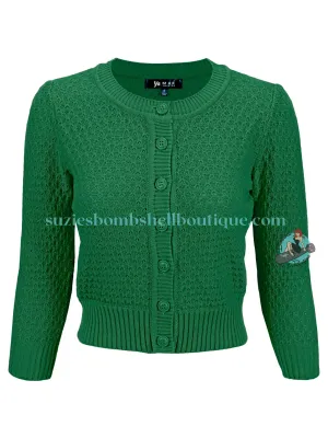 MAK Cropped Crew Neck Cardigan (Various Colours)
