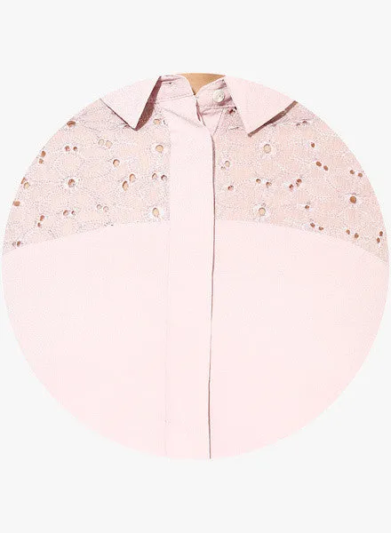 Mango Embroidered Appliqué Blouse