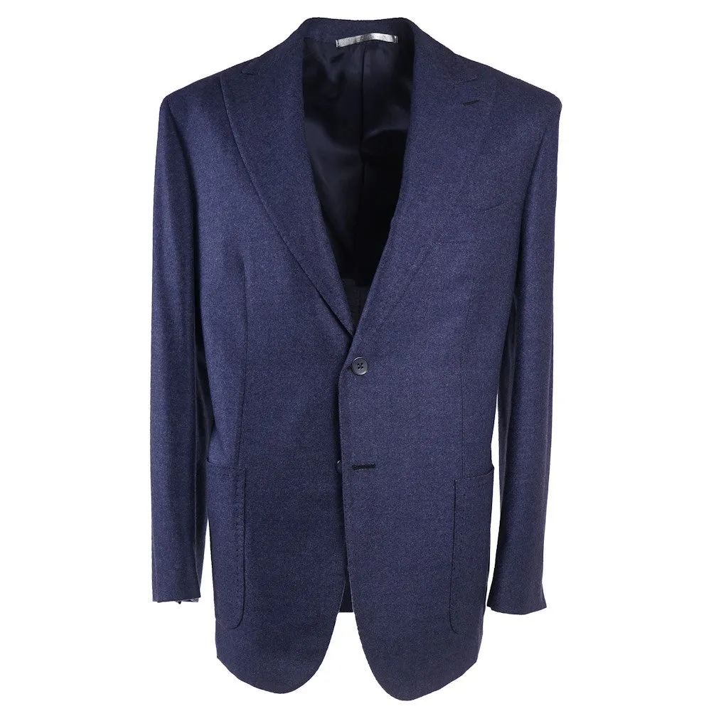 Mauro Blasi Blue Flannel Wool Suit