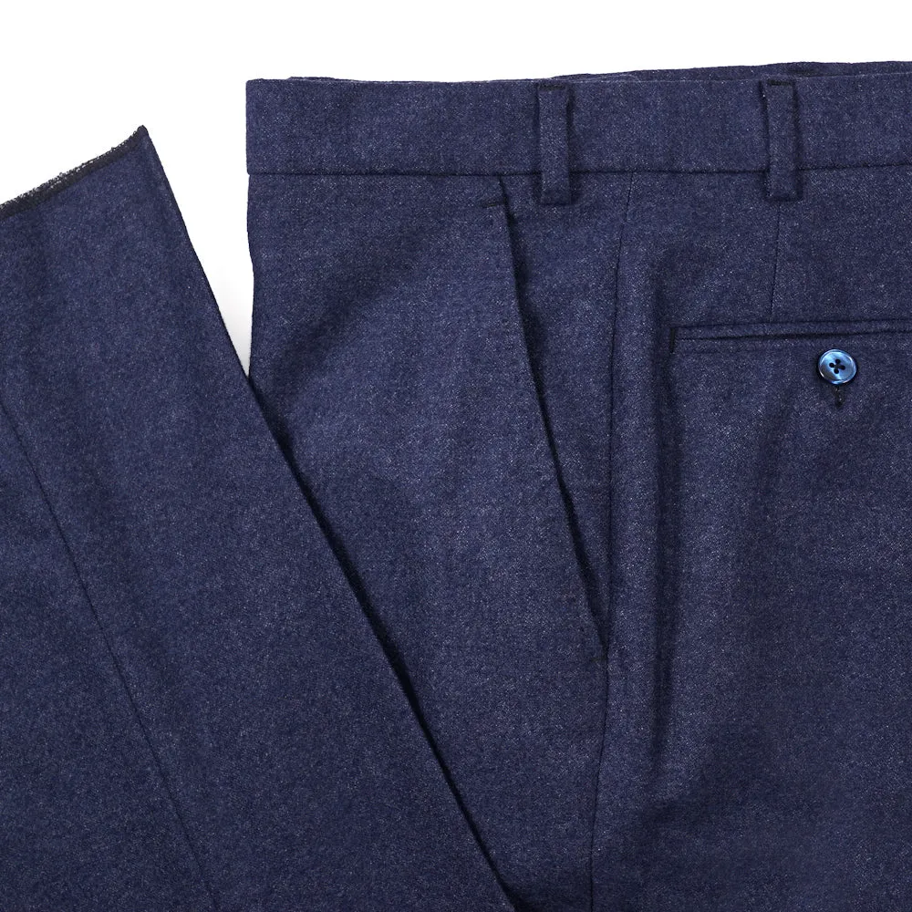 Mauro Blasi Blue Flannel Wool Suit