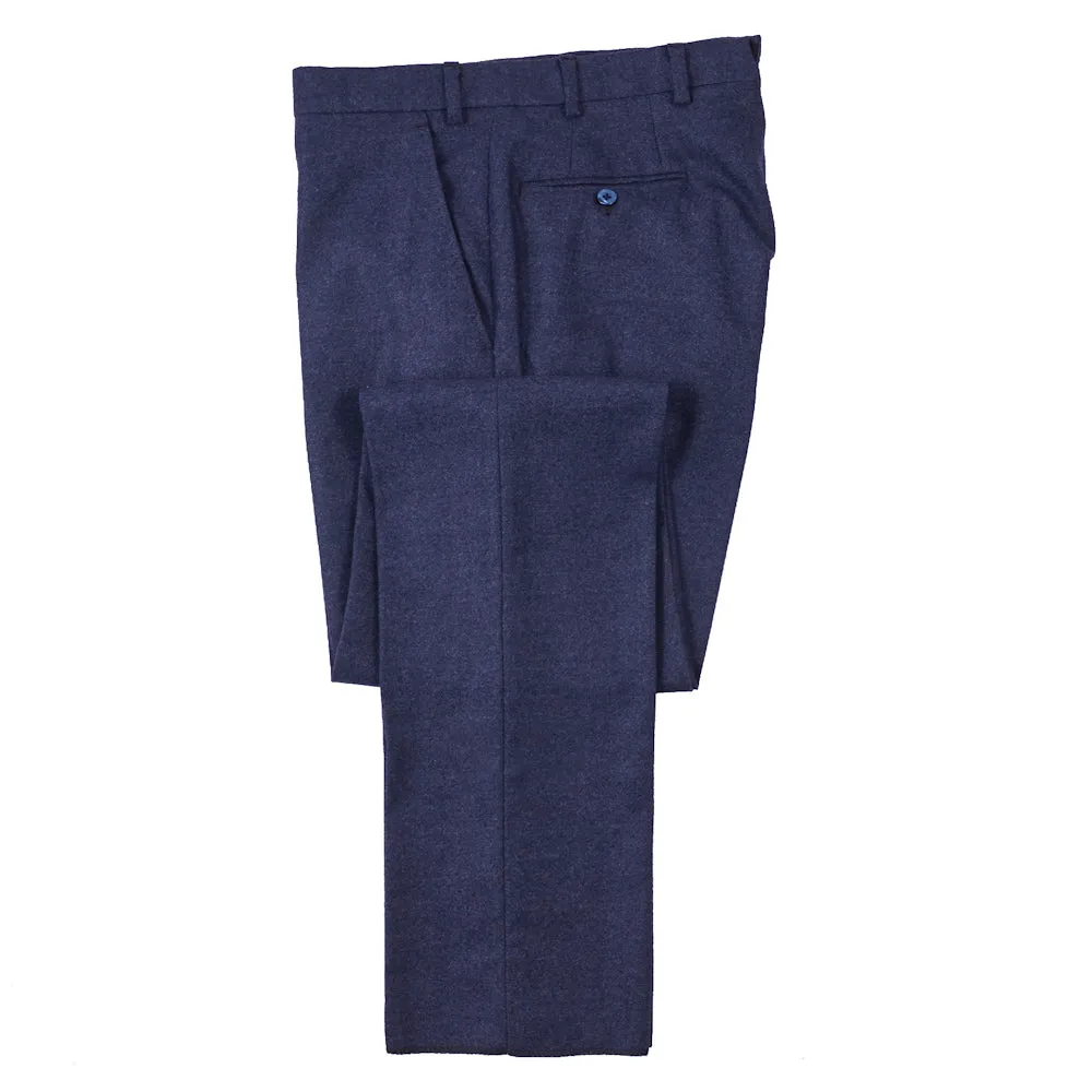 Mauro Blasi Blue Flannel Wool Suit