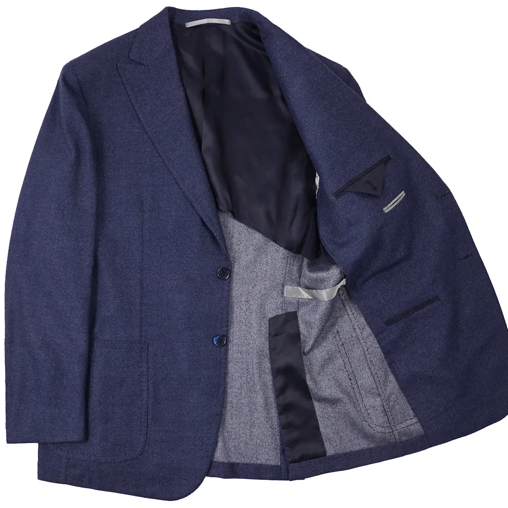 Mauro Blasi Blue Flannel Wool Suit